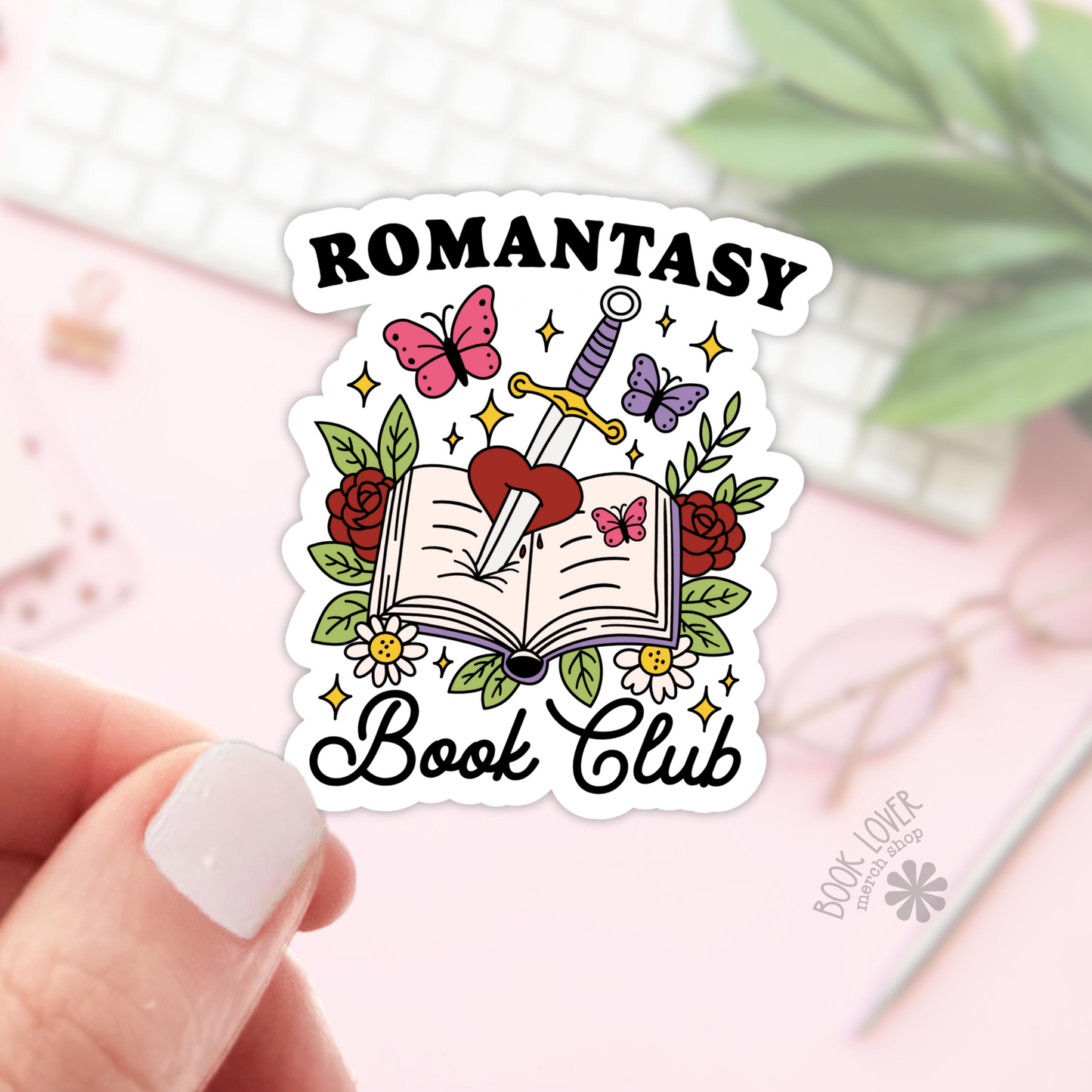 Romantasy book club sticker