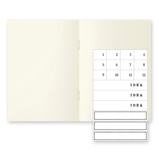 Midori A6 blank light notebook - 3 pack