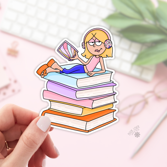 Lizzie McGuire book stack sticker