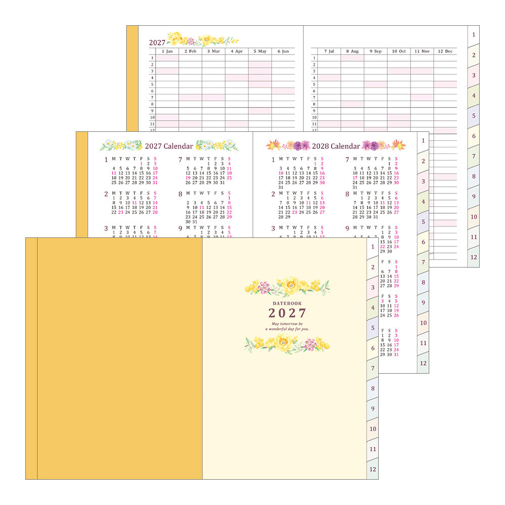 Pocket diary A6 country time flower 2027 (coming soon)