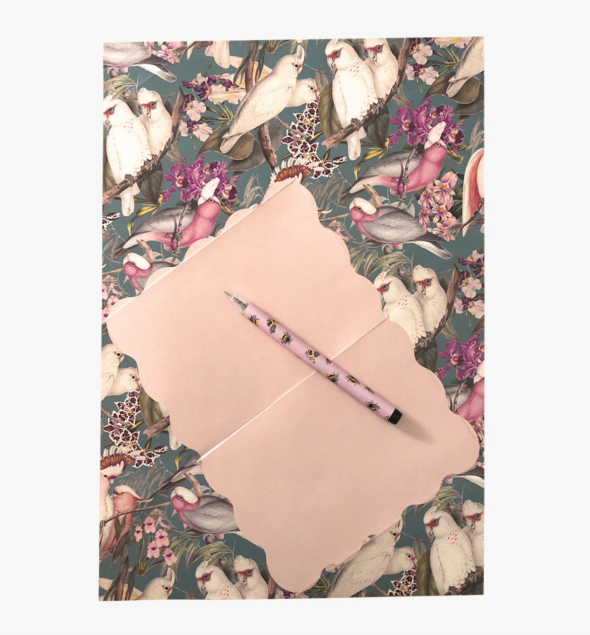 Birds of a feather origami snail mail set