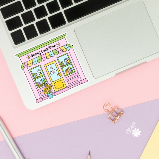 Spring book shop sticker (coming soon)