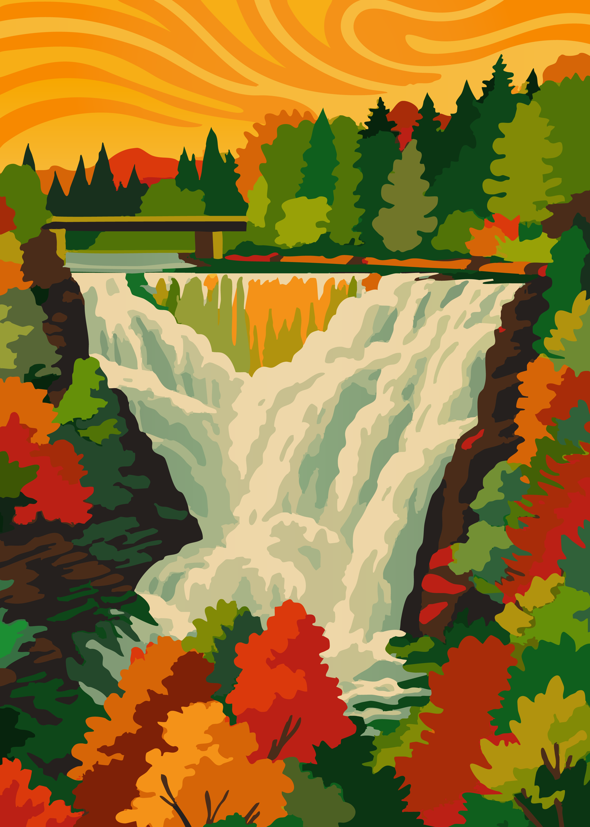 Autumn cascade | 1000-piece puzzle | designed in Canada (coming soon)
