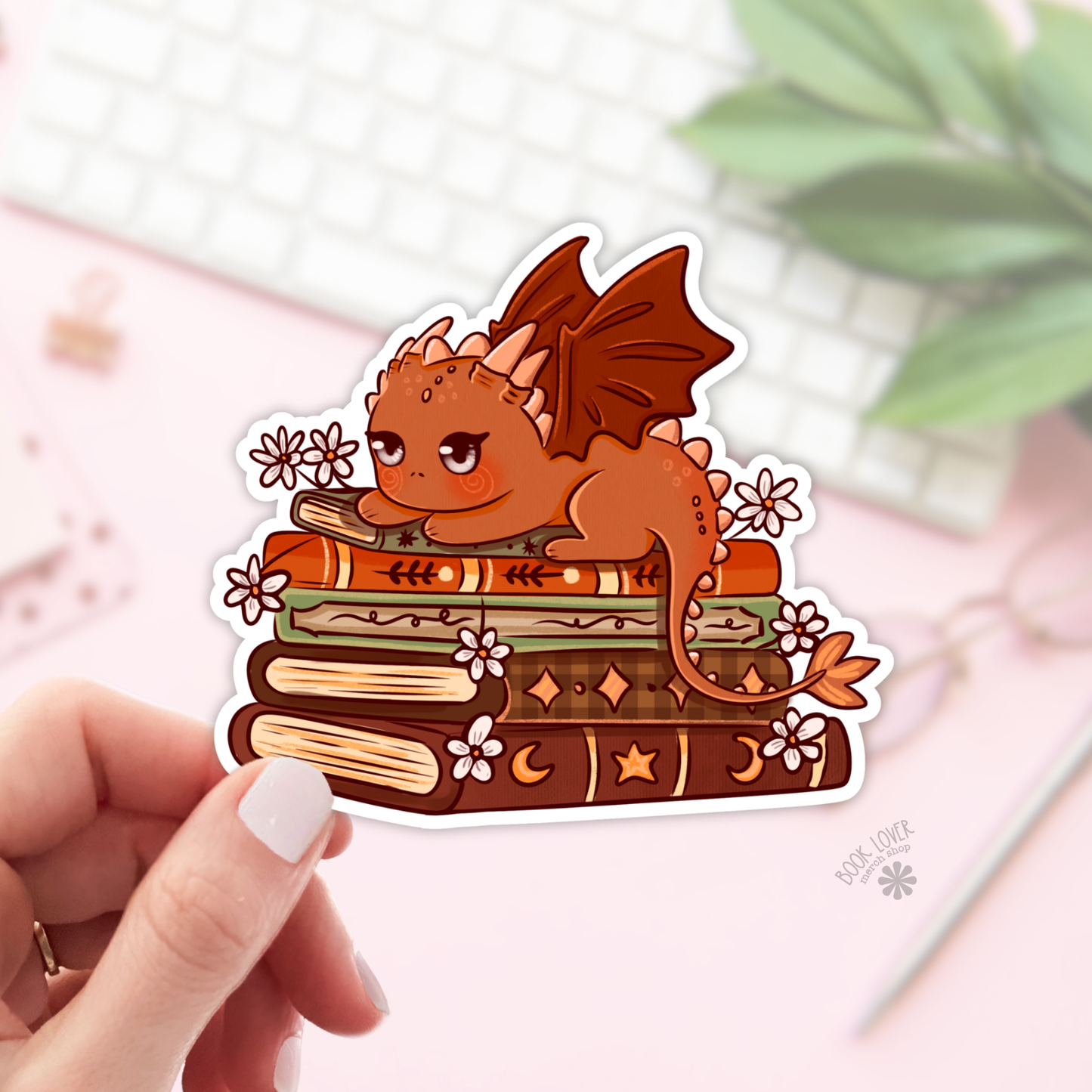 Dragon books sticker