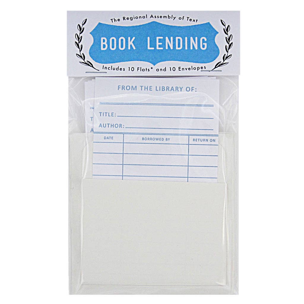 Book lending bookplate