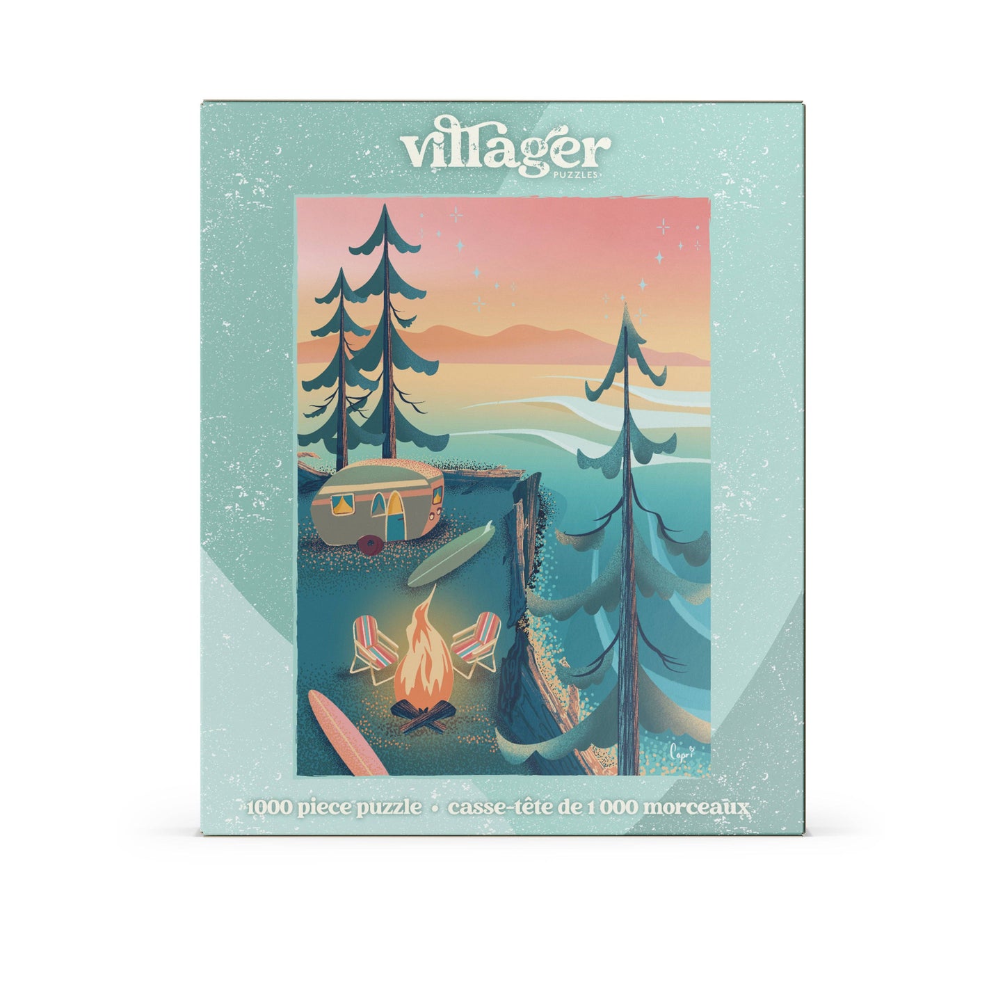Coastal camping 1000-piece puzzle | designed in BC Canada