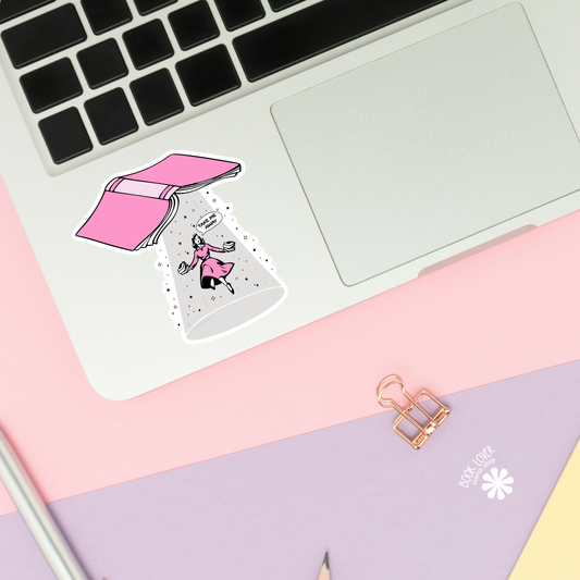 Take me away sticker