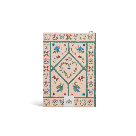 Quilted daydream lined A5 notebook