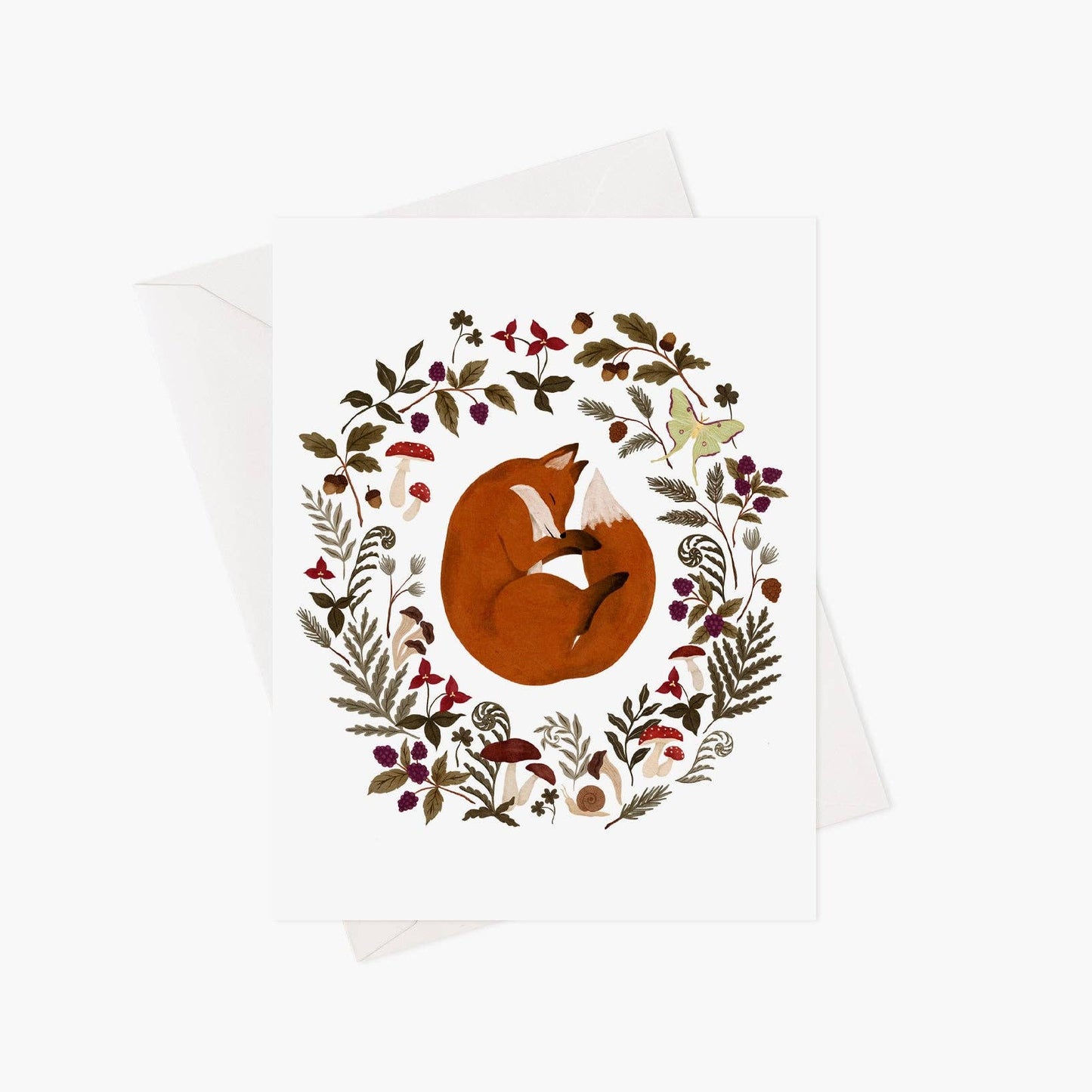 Sleeping fox greeting card (coming soon)