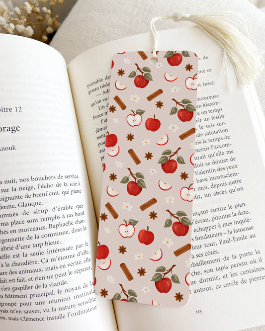 Autumn apple bookmark