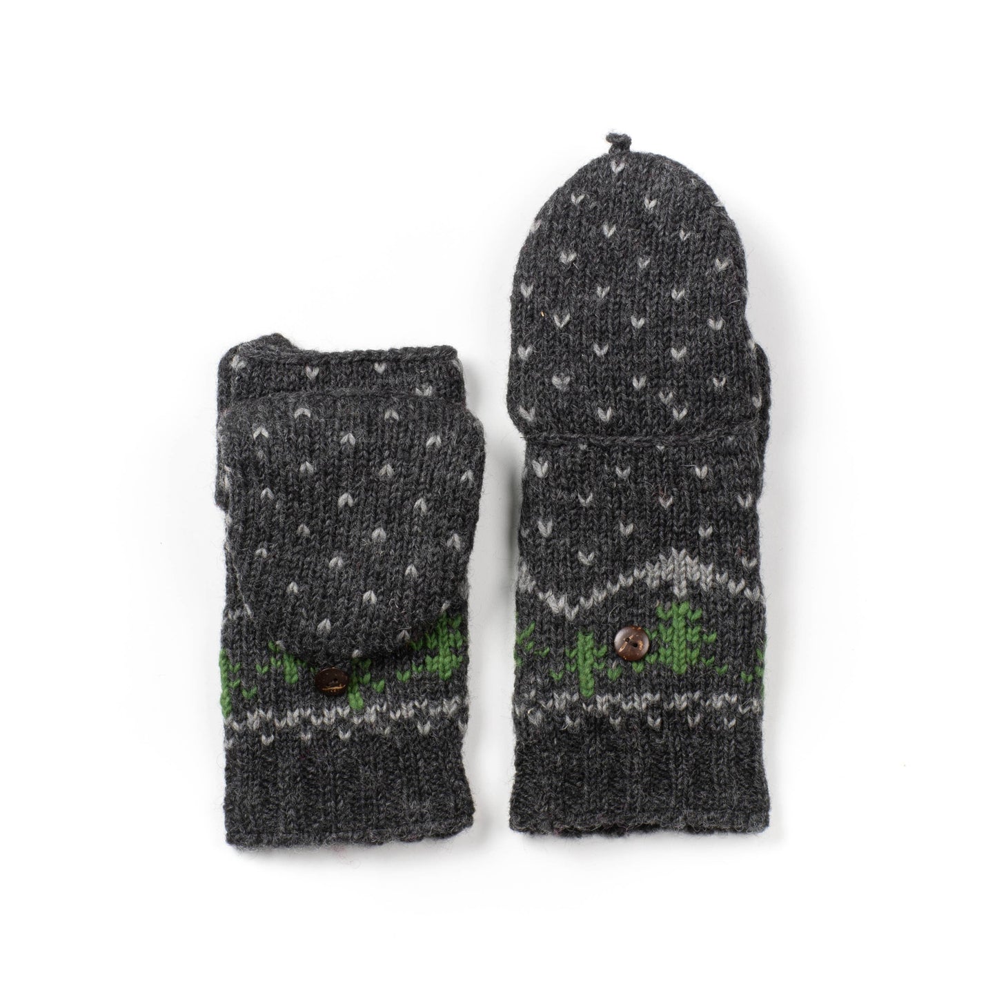 Appalachian wool reading mitts