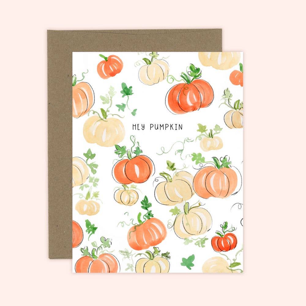 Hey pumpkin greeting card