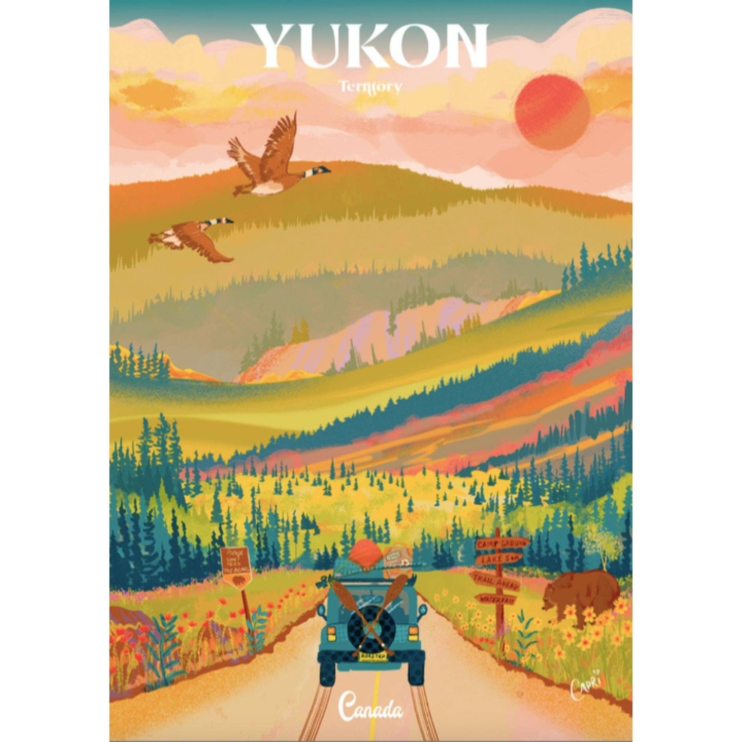 Yukon road trip | 1000-piece puzzle | designed in Canada (coming soon)