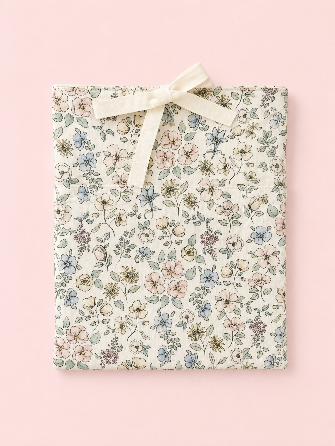 Watercolour wildflowers book sleeve
