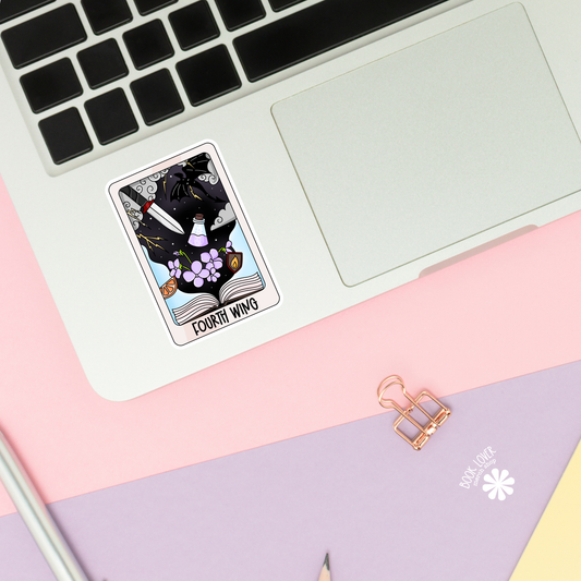 Fourth Wing tarot sticker