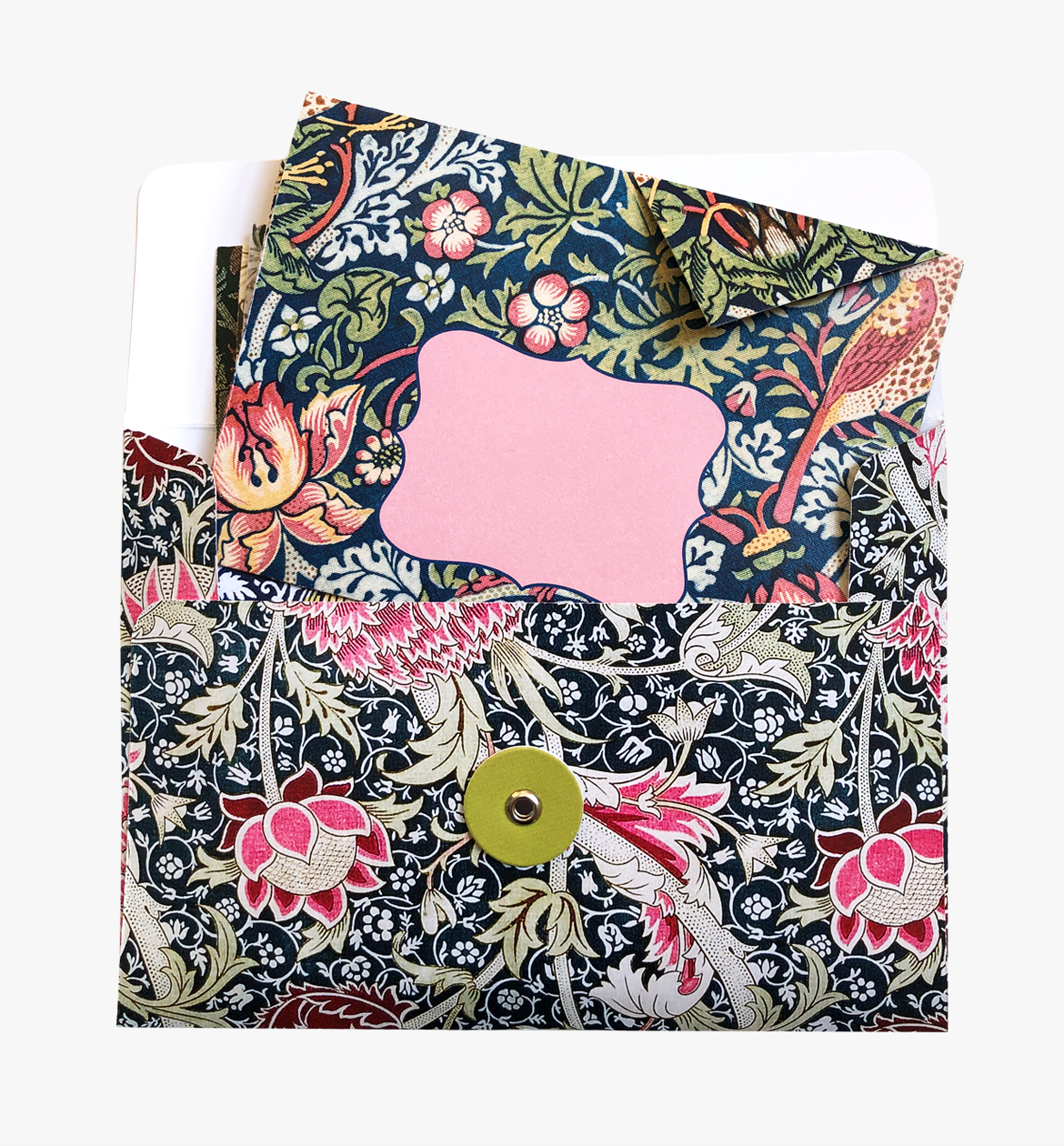 William Morris origami letter snail mail set