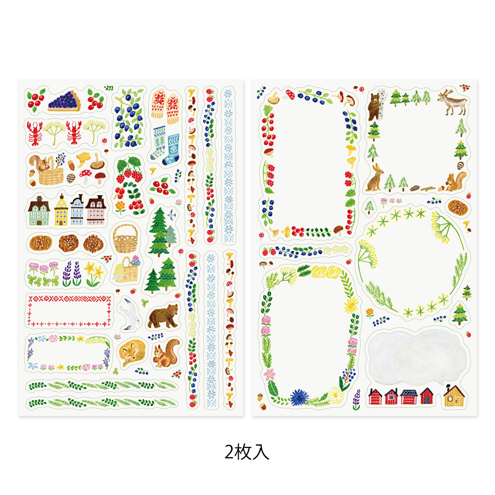 Yuru Log sticker 2 sheets: Scandinavia (coming soon)
