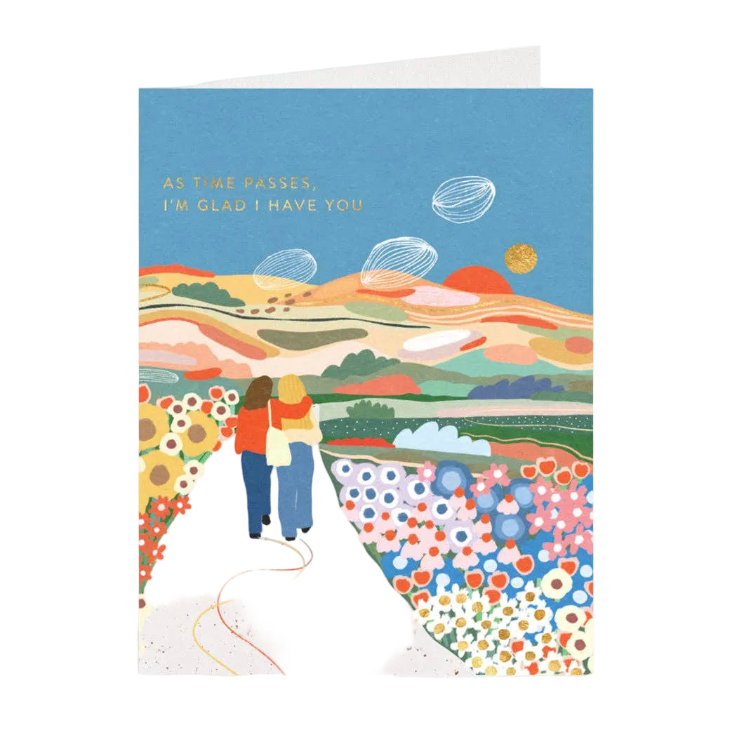Friendship stroll greeting card