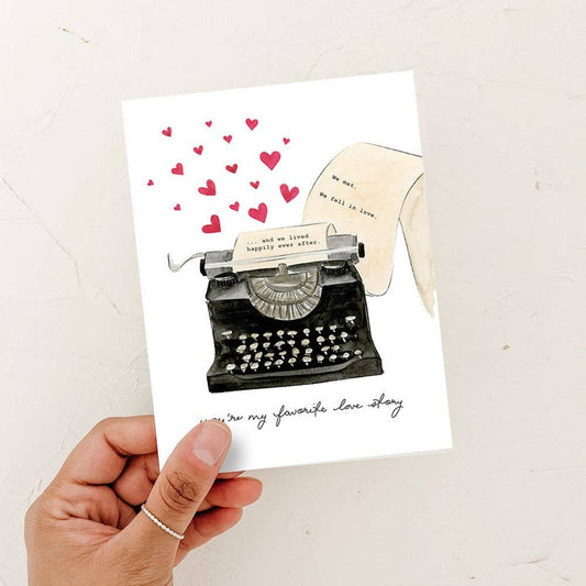 You're my favorite love story anniversary card