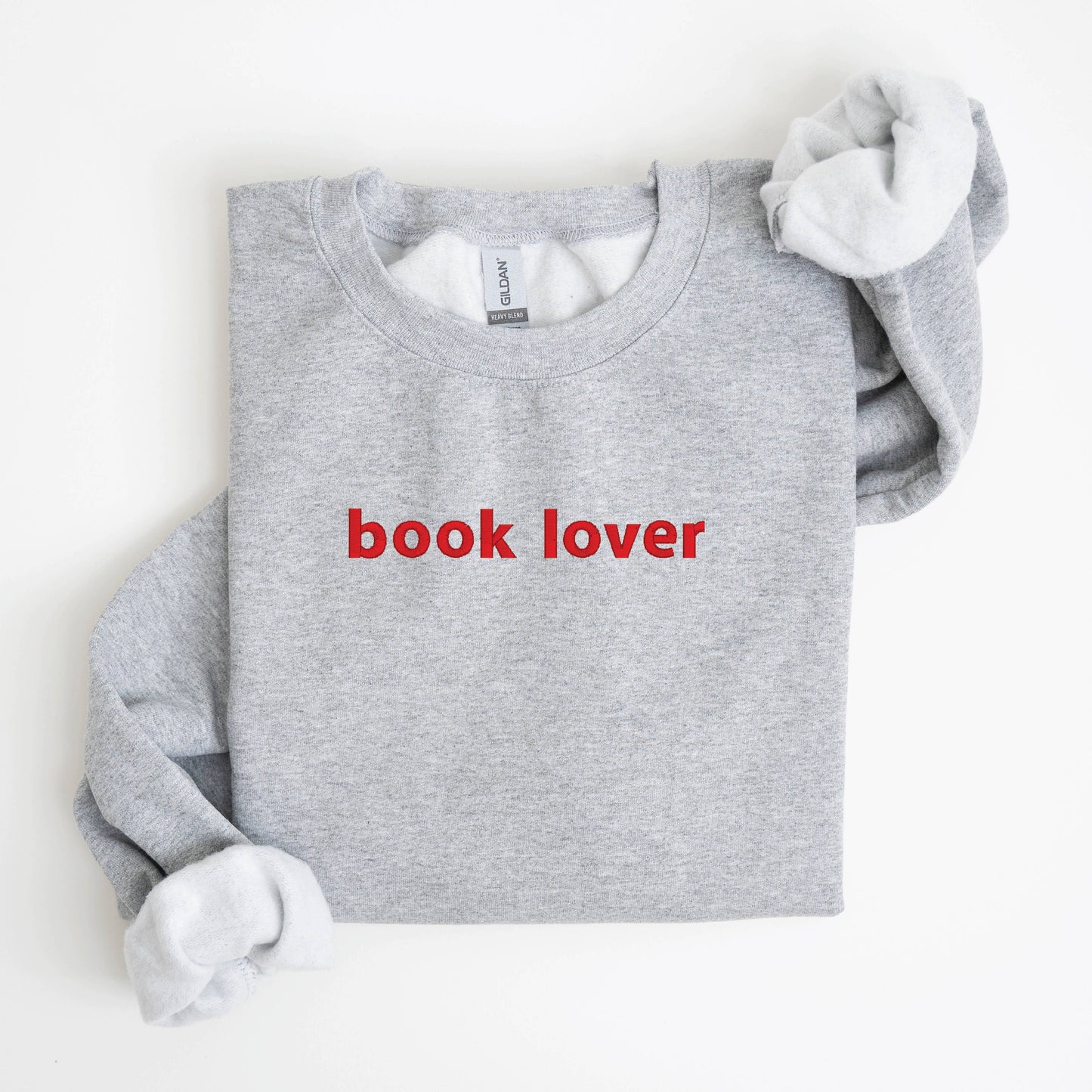 Book lover embroidered sweatshirt