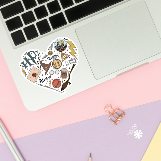 Harry Potter heart sticker
