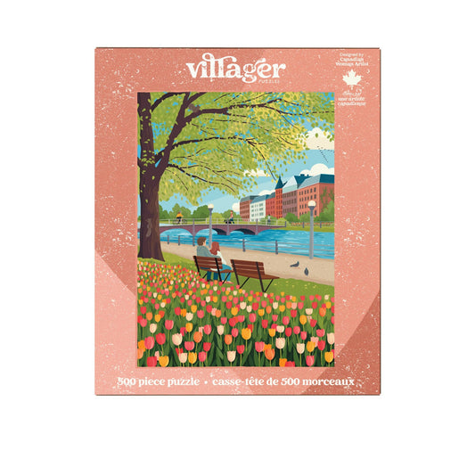Tulip season | 500-piece puzzle | designed in Canada