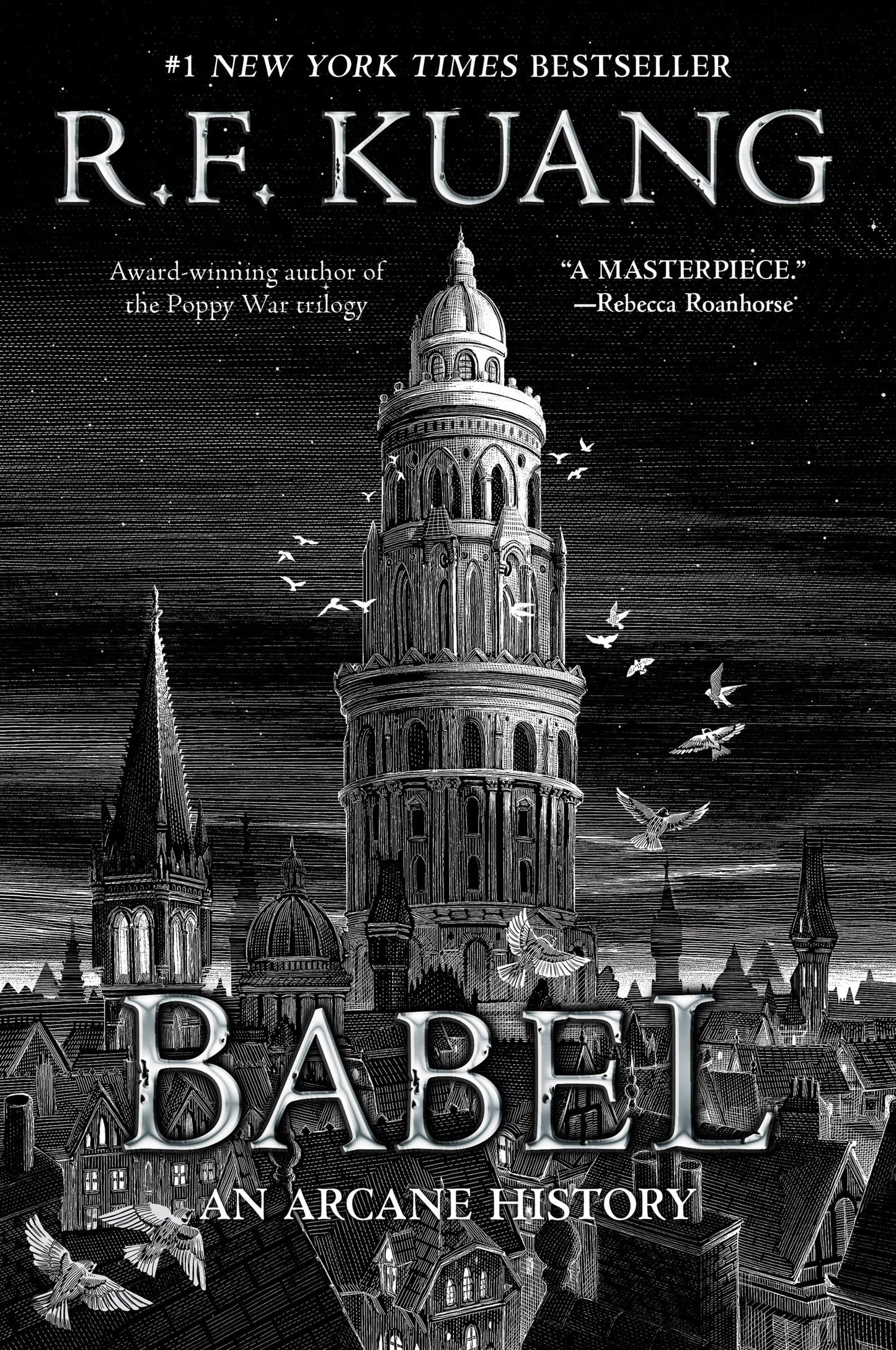 Cover of the book 'Babel by R.F. Kuang'.