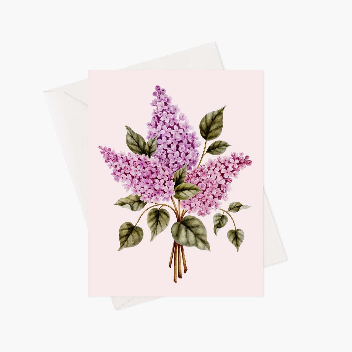 Lilac bouquet greeting card