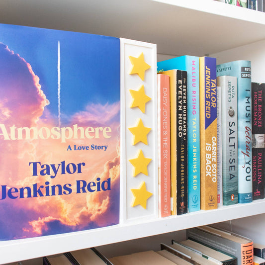 Star rating shelf decor