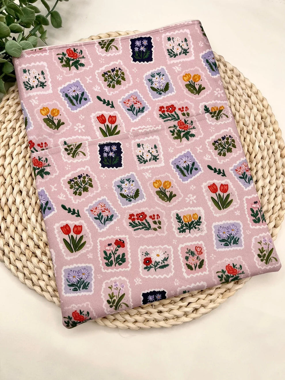 Botanical postcard book sleeve