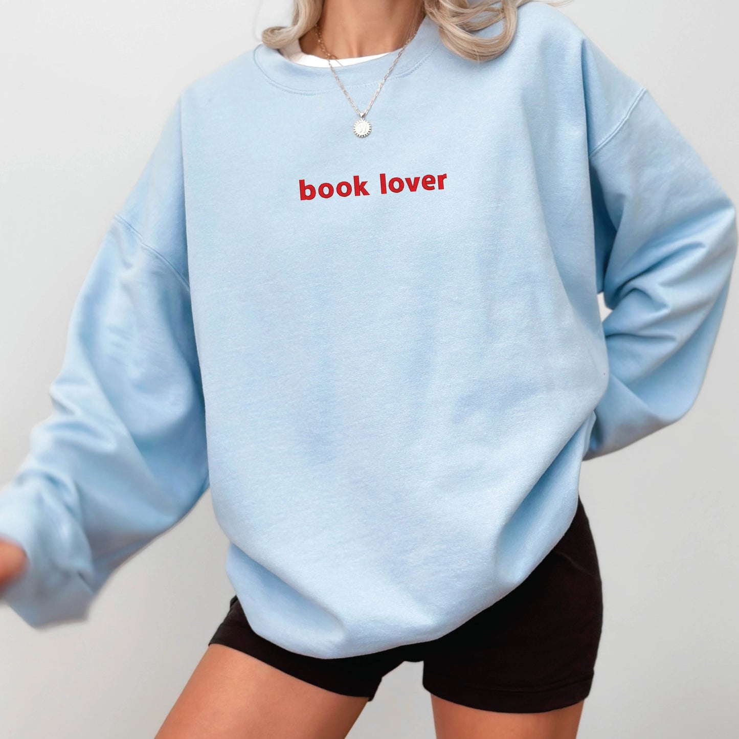 Book lover embroidered sweatshirt