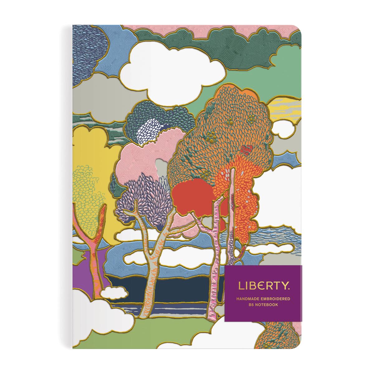 Liberty Prospect Road handmade embroidered B5 journal