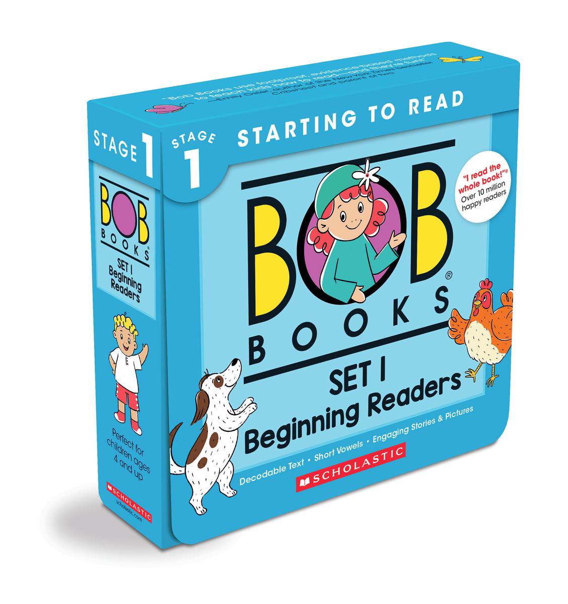 Bob Books - Set 1: Beginning Readers Box Set | Decodable Phonics Books, Ages 4 and up, Kindergarten (Stage 1: Starting to Read) by Bobby Lynn Maslen, Amy Jindra & Karen Wall