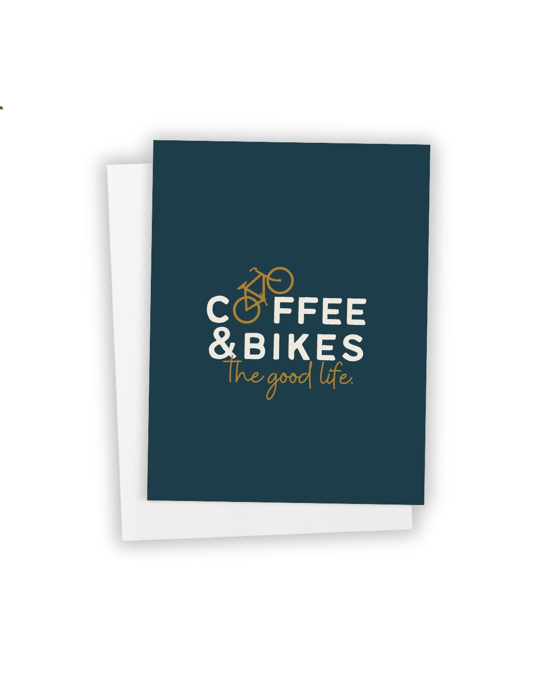 Coffee & bikes greeting card