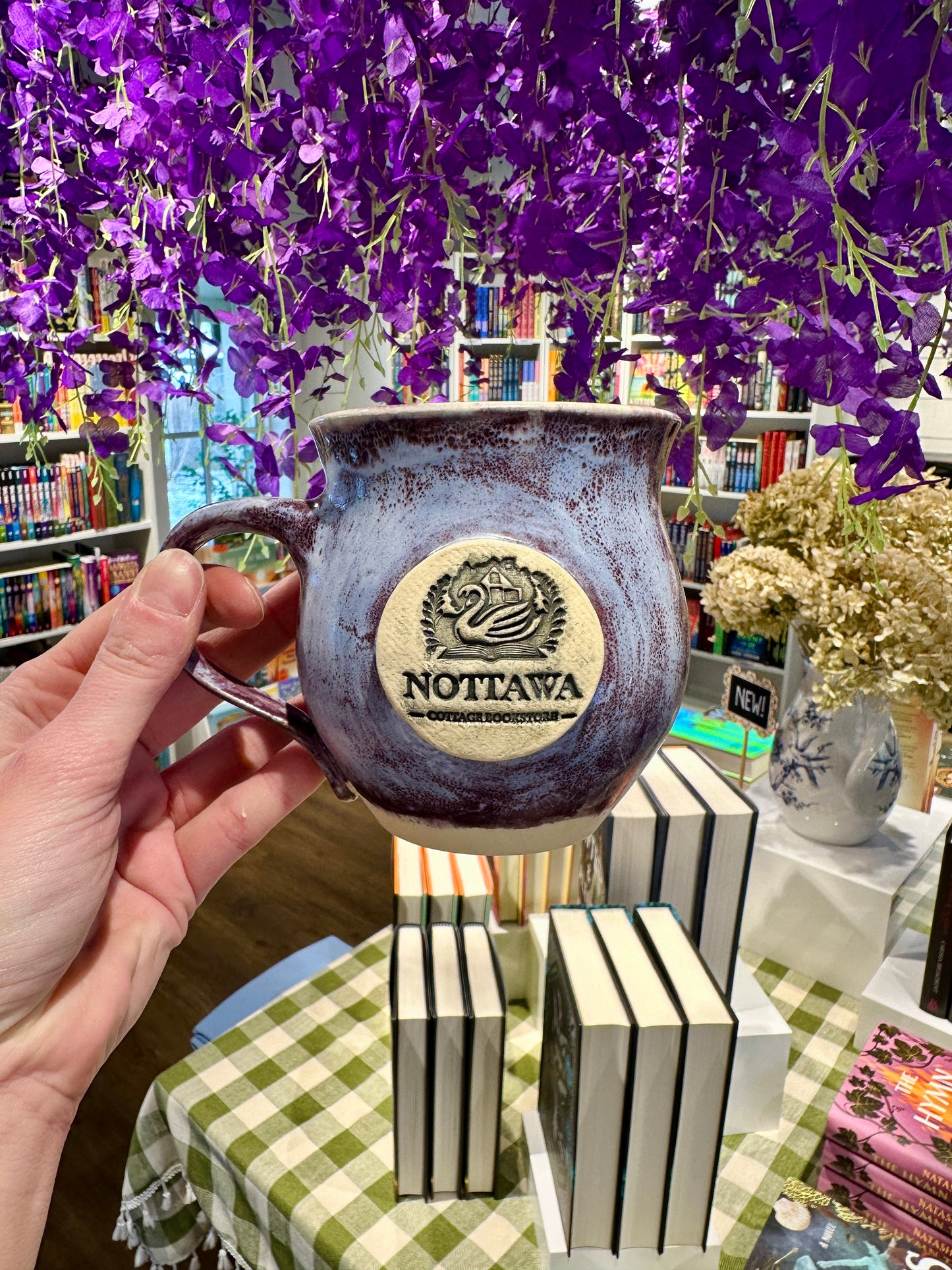 Handmade tulip mug - Nottawa Cottage Bookstore x Vara Studios