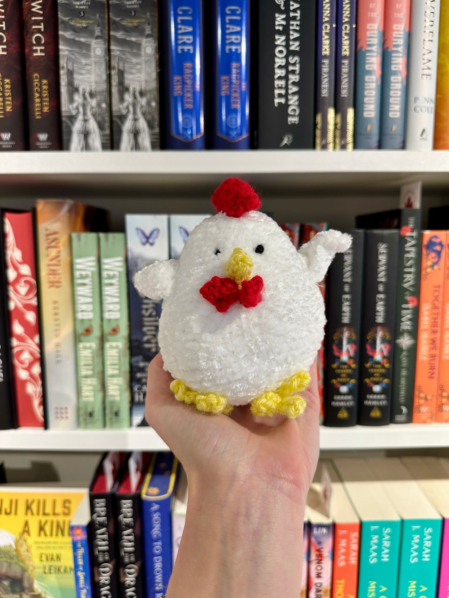 Mini emotional support chicken