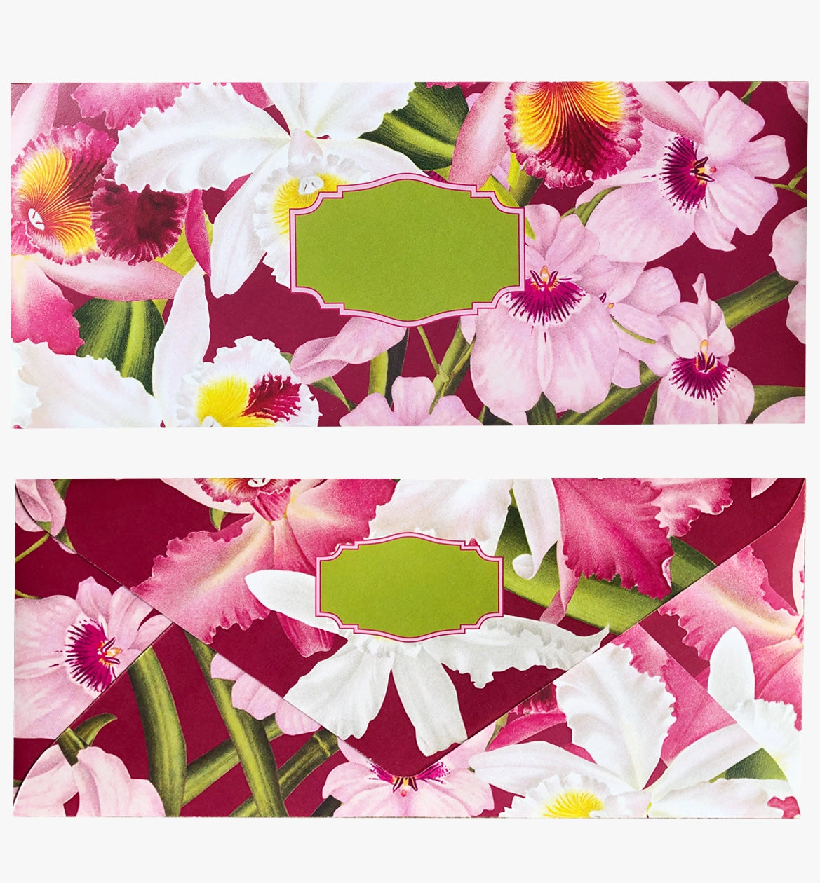 Colourful assorted patterned envelopes - orchid theme pack
