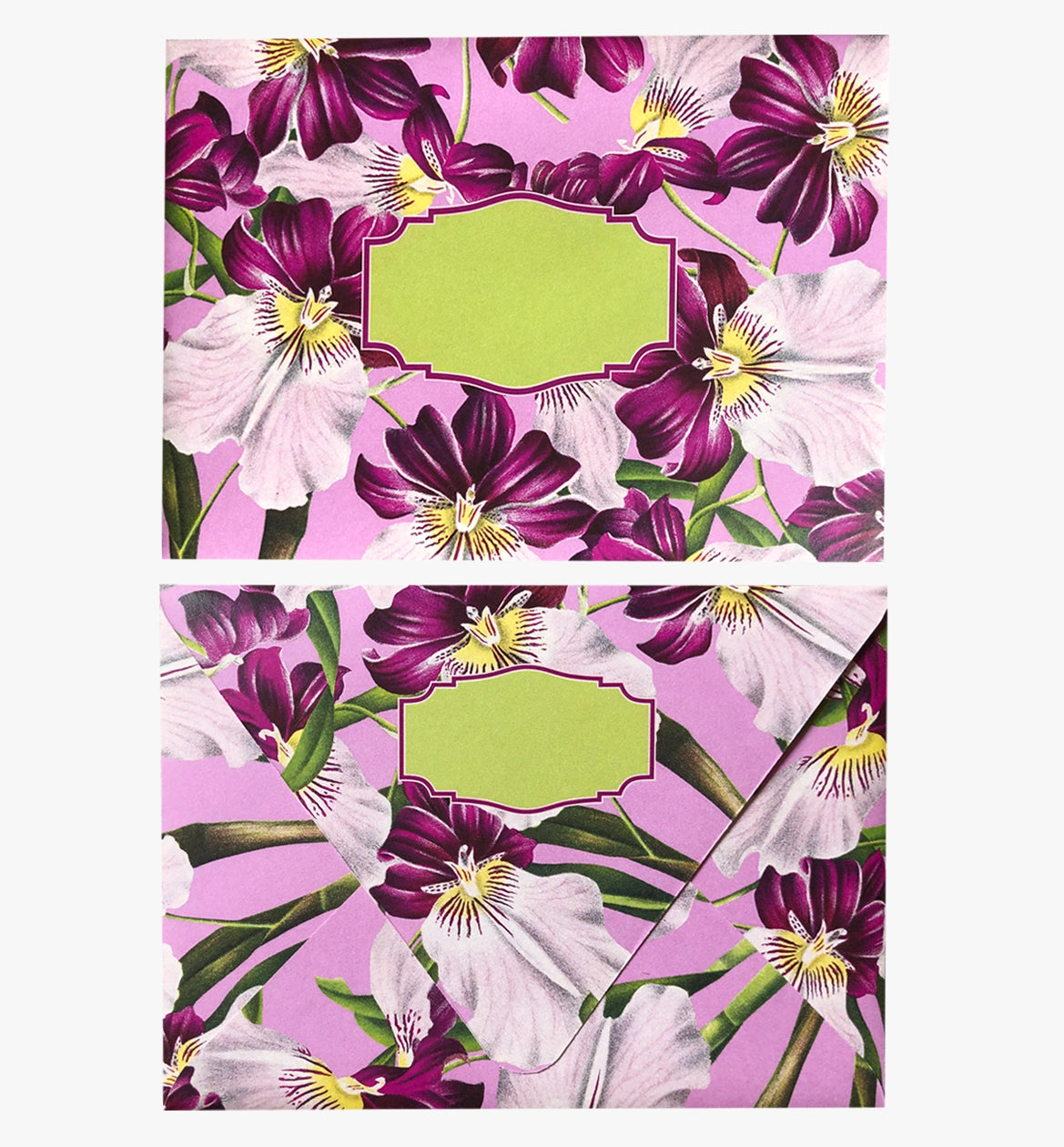 Colourful assorted patterned envelopes - orchid theme pack