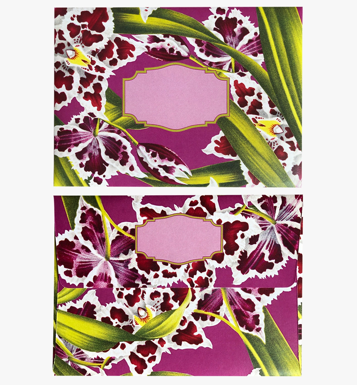Colourful assorted patterned envelopes - orchid theme pack