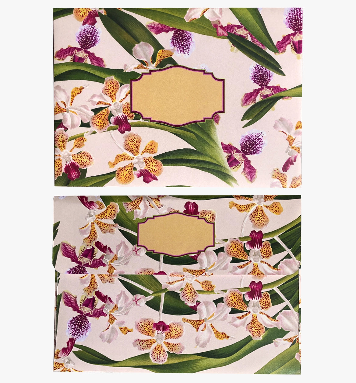 Colourful assorted patterned envelopes - orchid theme pack