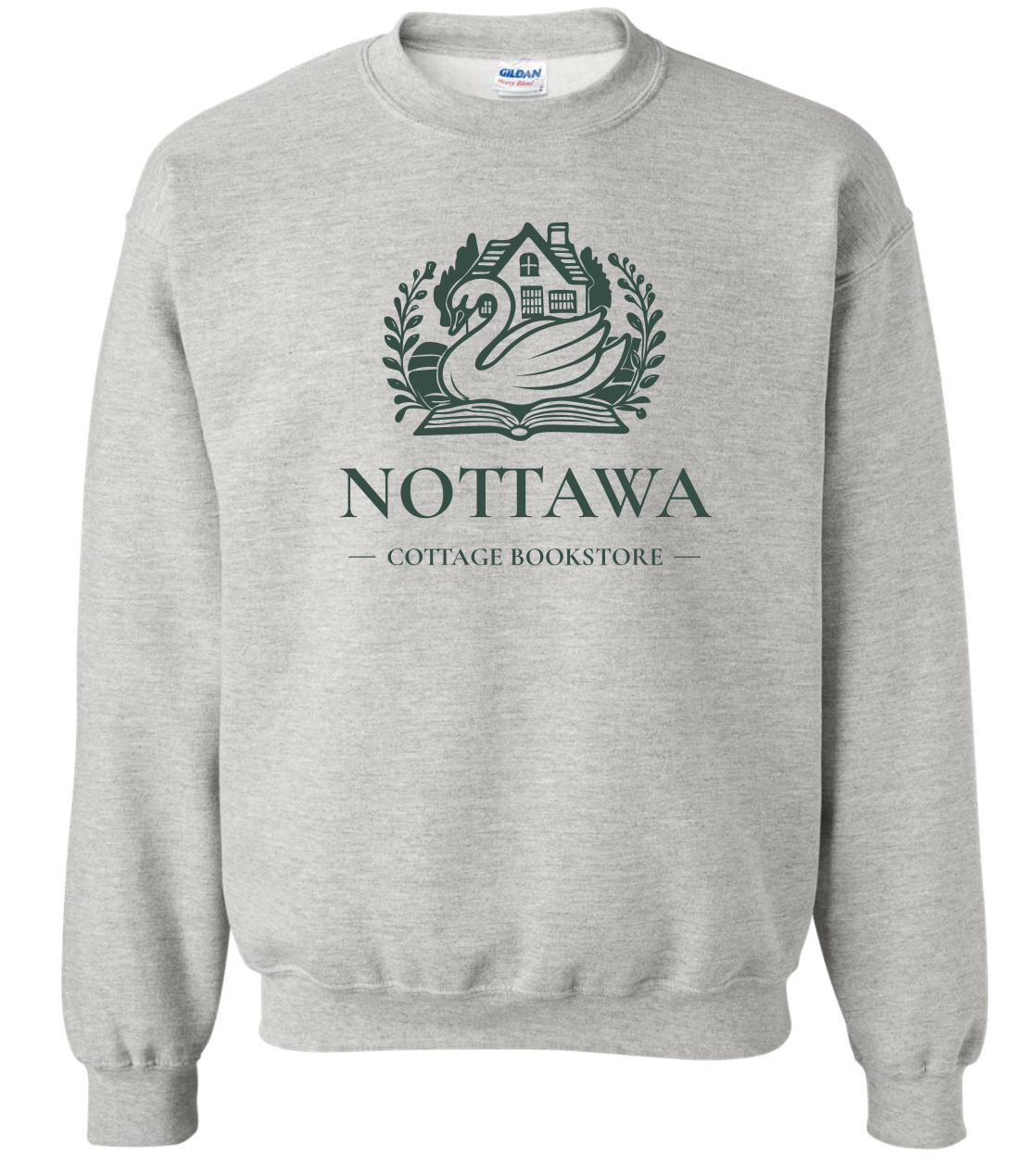 Nottawa cottage bookstore crewneck