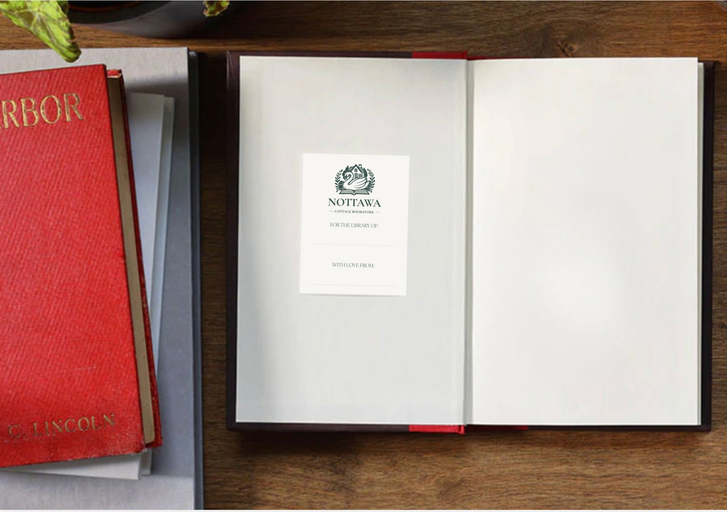 Nottawa Cottage Bookstore bookplate x Peak Paper Co.