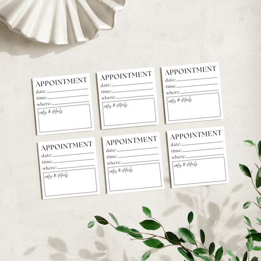 Appointment reminder: 50 sheet post-it note notepad