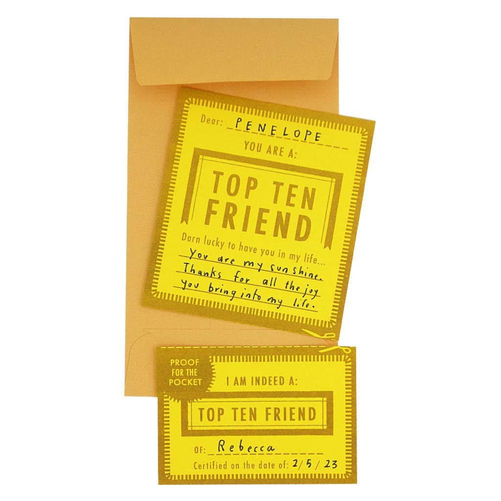 Top ten friend (coming soon)