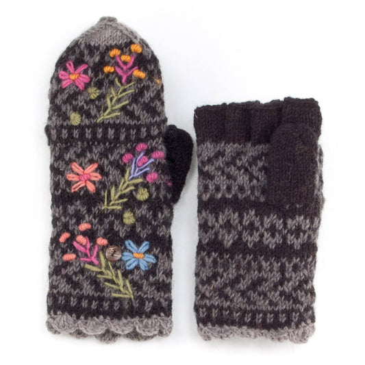 Sadie wool reading mitts