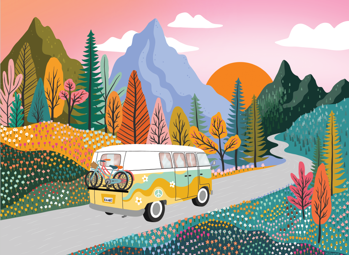 Road trip | 250 piece puzzle | designed in Canada