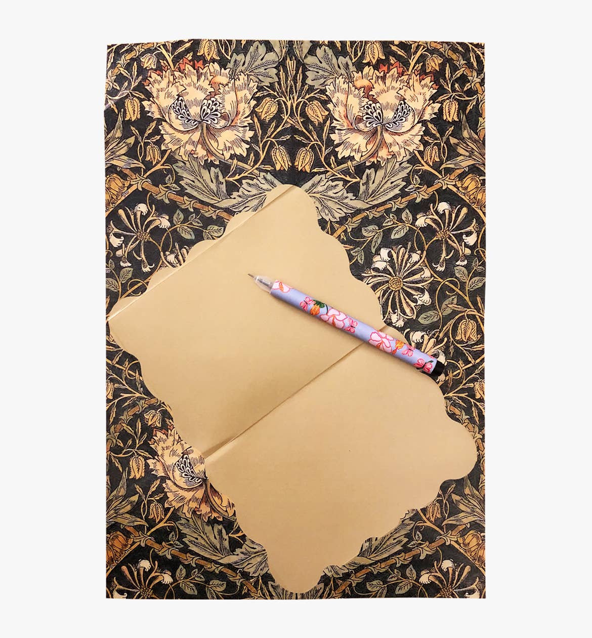 William Morris origami letter snail mail set
