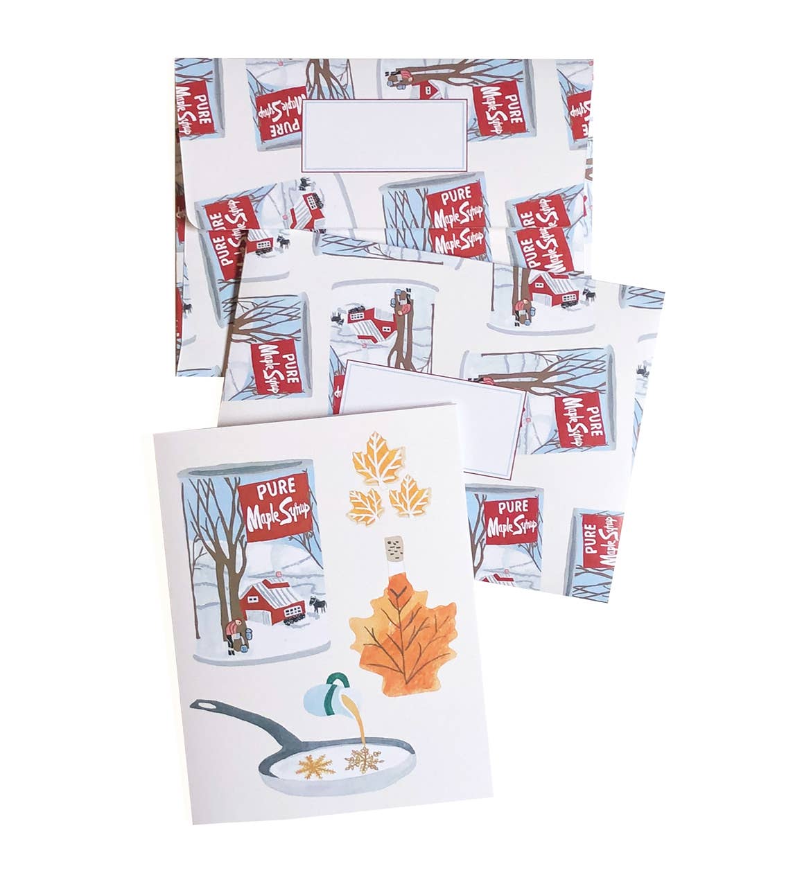 Maple syrup greeting card