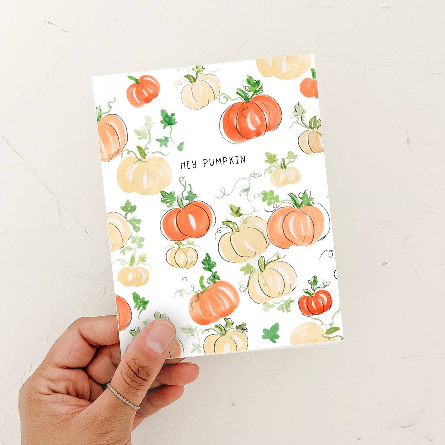 Hey pumpkin greeting card