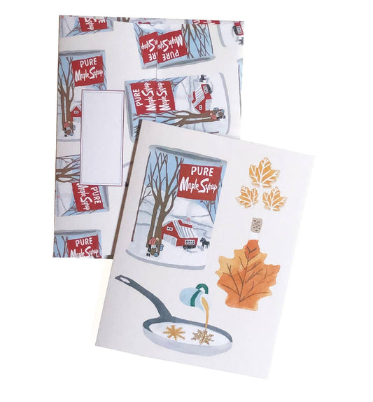 Maple syrup greeting card